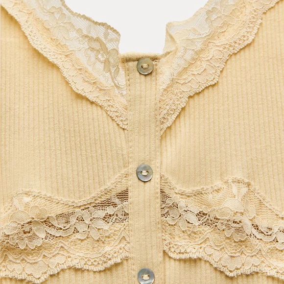 NEW ZARA LACE TOP - Picture 6 of 8